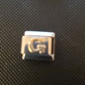 Jaltex Inc charms SS 14Kt Gold letter G & B